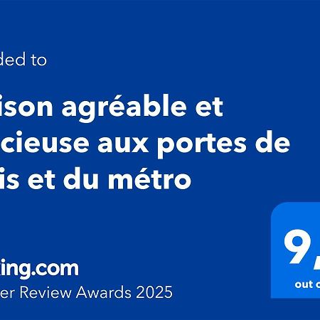 Maison Agreable Et Spacieuse Aux Portes De Paris Et Du Metro Saint-Ouen  Exterior photo